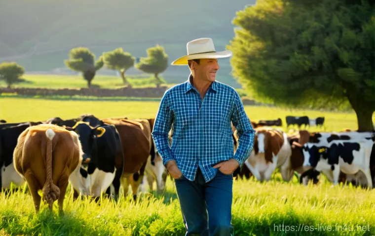 축산업 농장 관리 팁 - **Image Prompt: Optimal Animal Nutrition and Well-being in a Spanish Farm Setting**
A serene and...