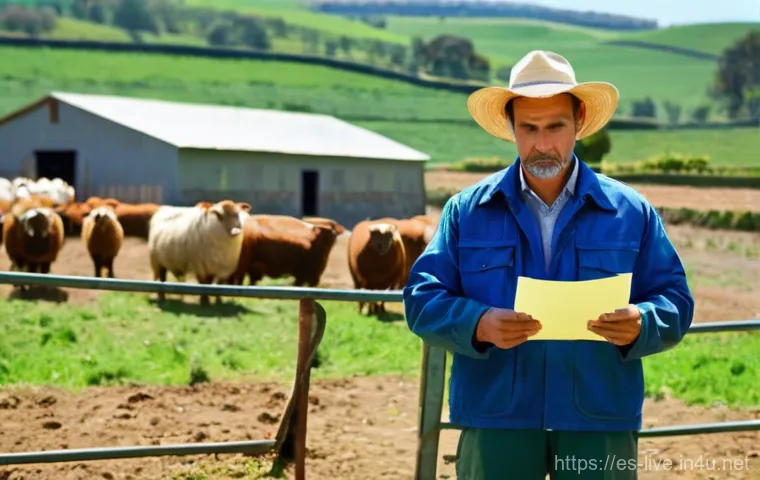 축산업 자격증 유지 비용 - **Image Prompt: The Bureaucracy Burden**
A Spanish livestock farmer, a man or woman in their 40s... 축산업 자격증 유지 비용 - **Image Prompt: The Bureaucracy Burden**
A Spanish livestock farmer, a man or woman in their 40s...