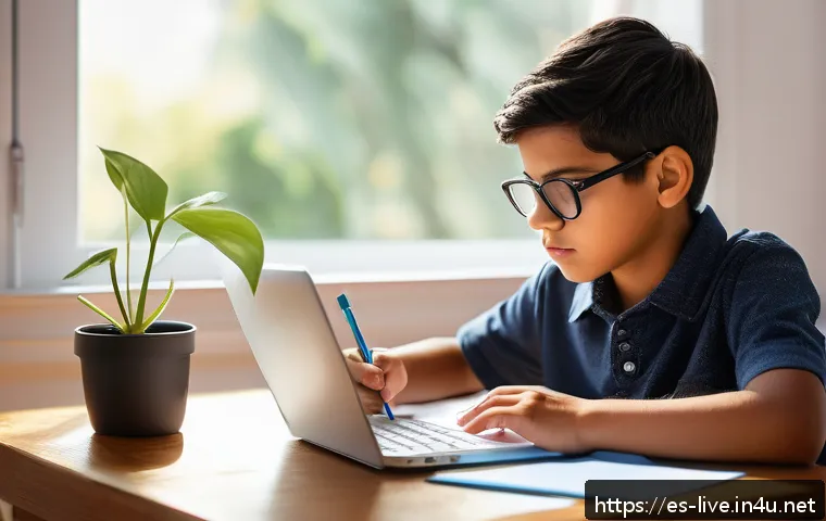 축산업 필기시험 공부법 - A focused young Hispanic student studying at a tidy desk in a bright room with natural sunlight stre...